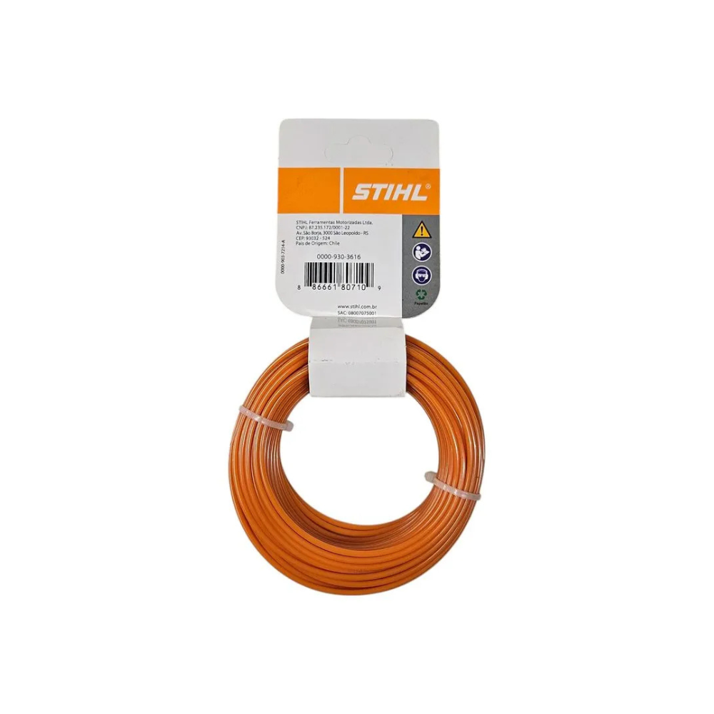 CORDAO NYL RED 2,40MMX15MT LAR STIHL 00009303616