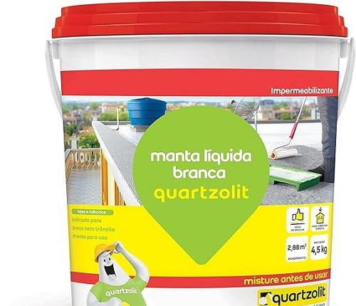 Impermeabilizante Quartzol 4,5LTS Manta Liquida Branca