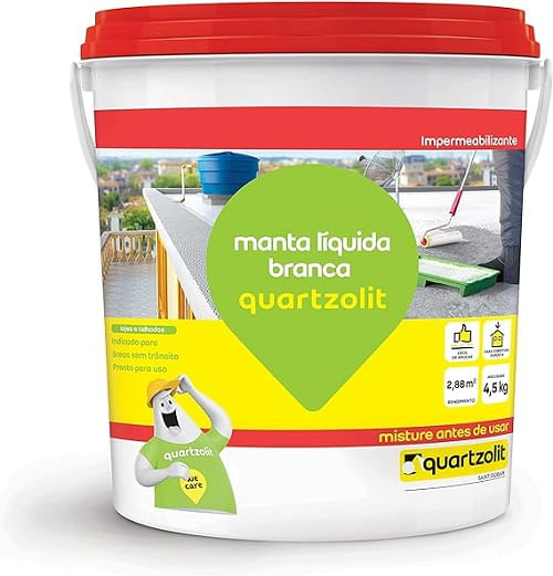 Impermeabilizante Quartzol 4,5LTS Manta Liquida Branca