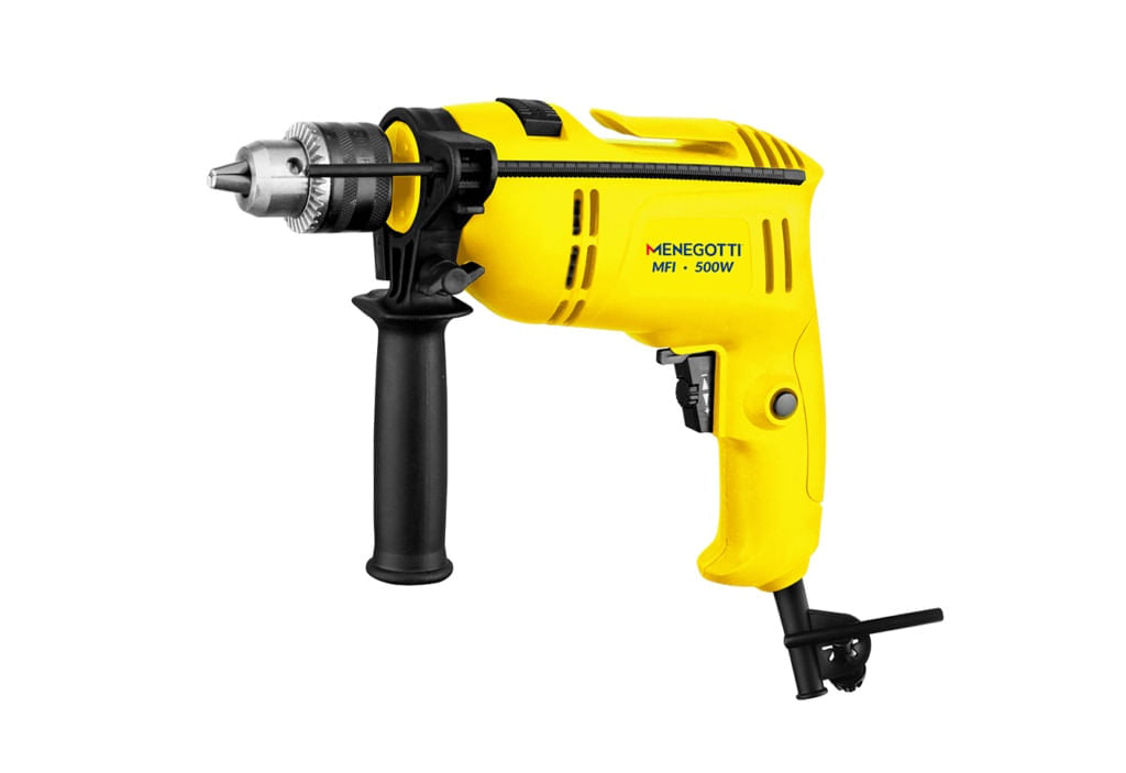 Furadeira Eletrica Menegotti  MFI-500W Com Impacto 40790105
