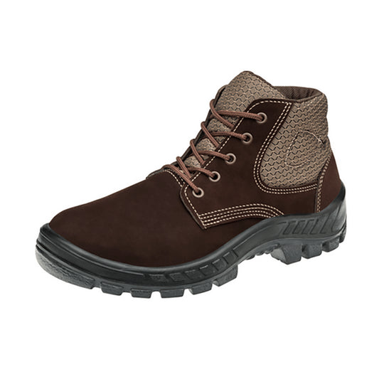 Bota Camurça Bico Plastico Café Nº42 Marluvas