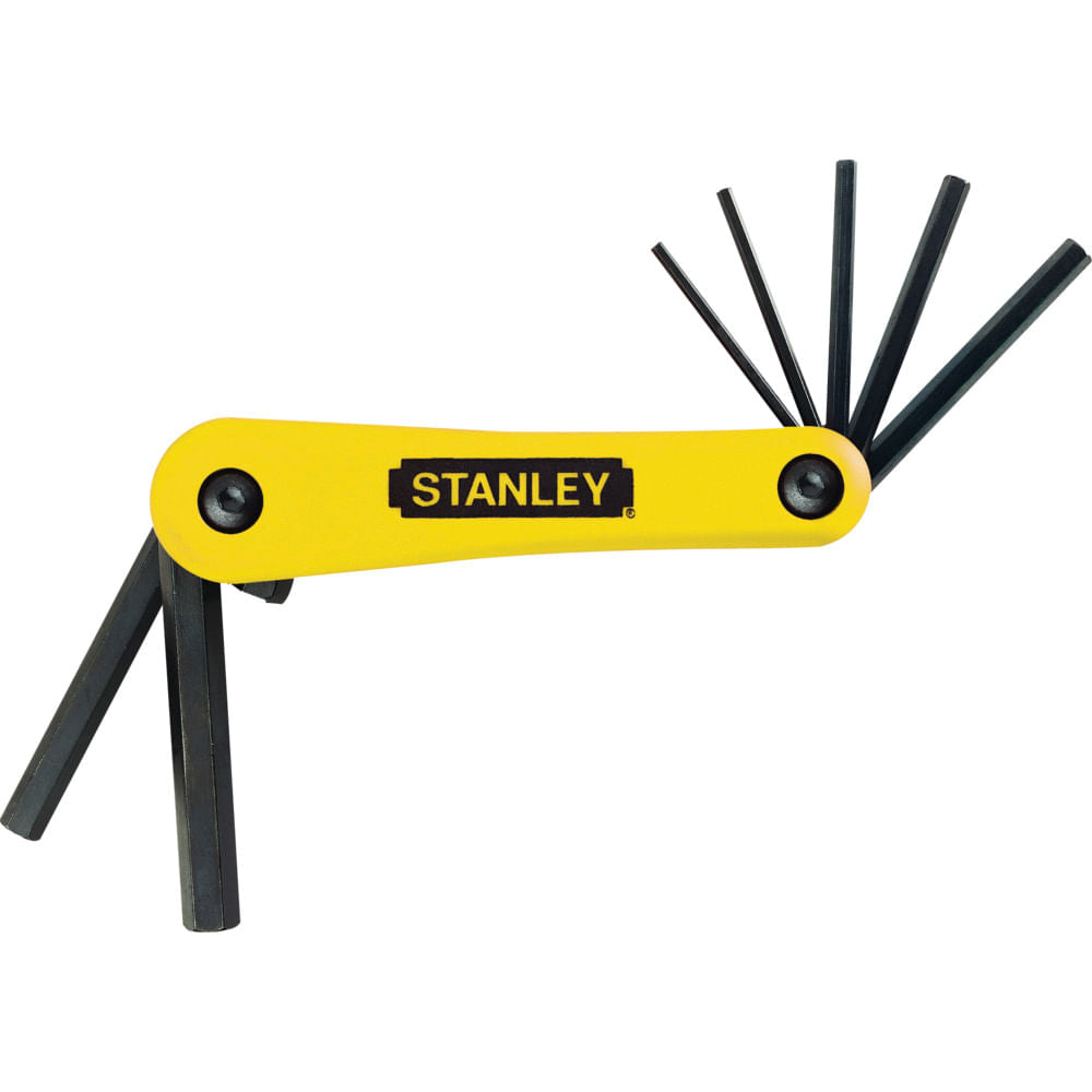Jogo de Chave Allen 7 Peças 2,5-10mm Hexagonais Stanley
