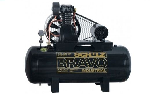 Compressor Ar AL CSL-20/200 Bravo Trifásico 220/380 Schulz
