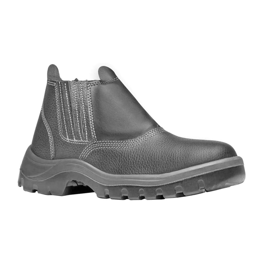 Bota Vaqueta Bico Plástico com Elástico N43 Preto CA31888 Bracol