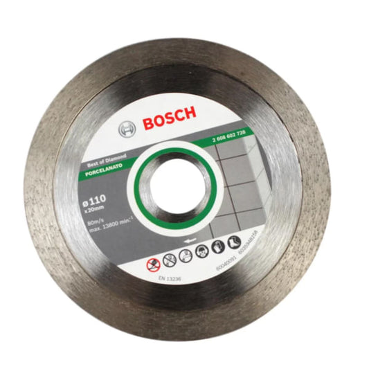 Disco Diamante 110mm Liso Para Porcelana Bosch