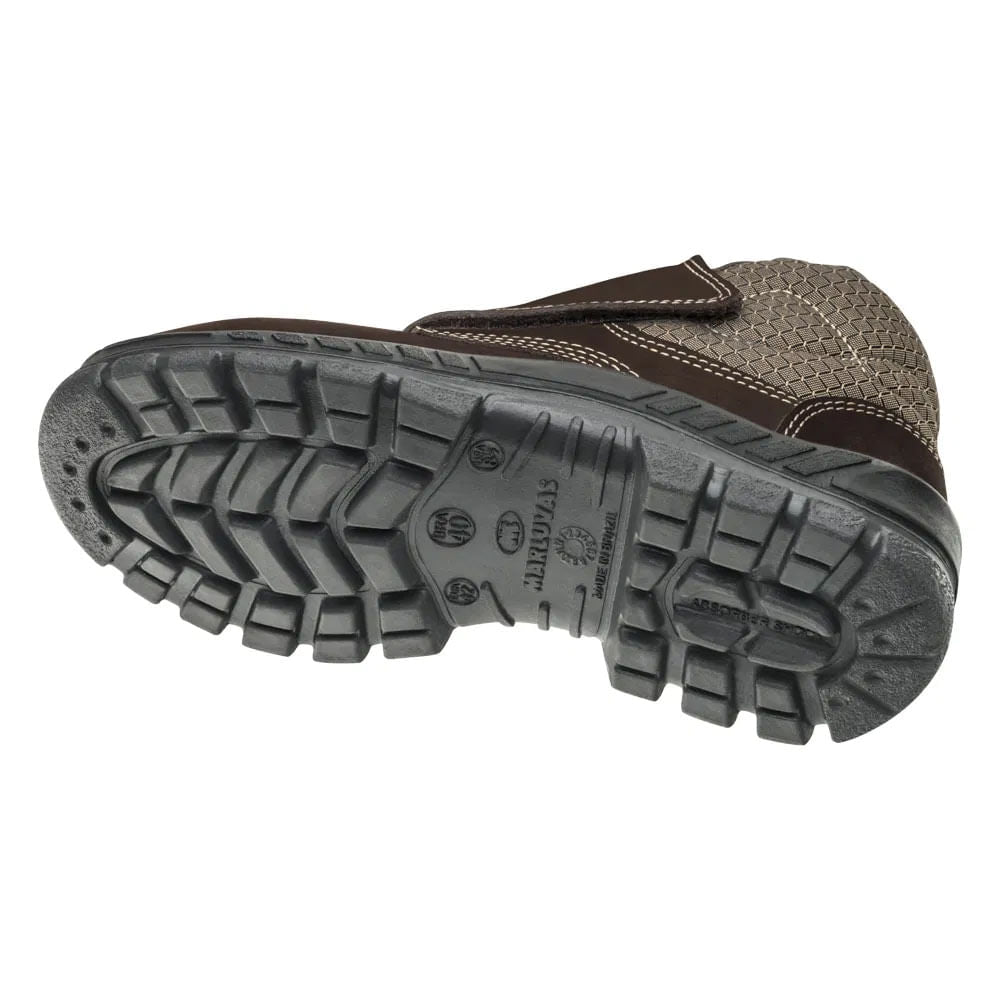 Bota de Segurança Camurça Bico Plástico com Velcro N43 Ca39286 Marluvas