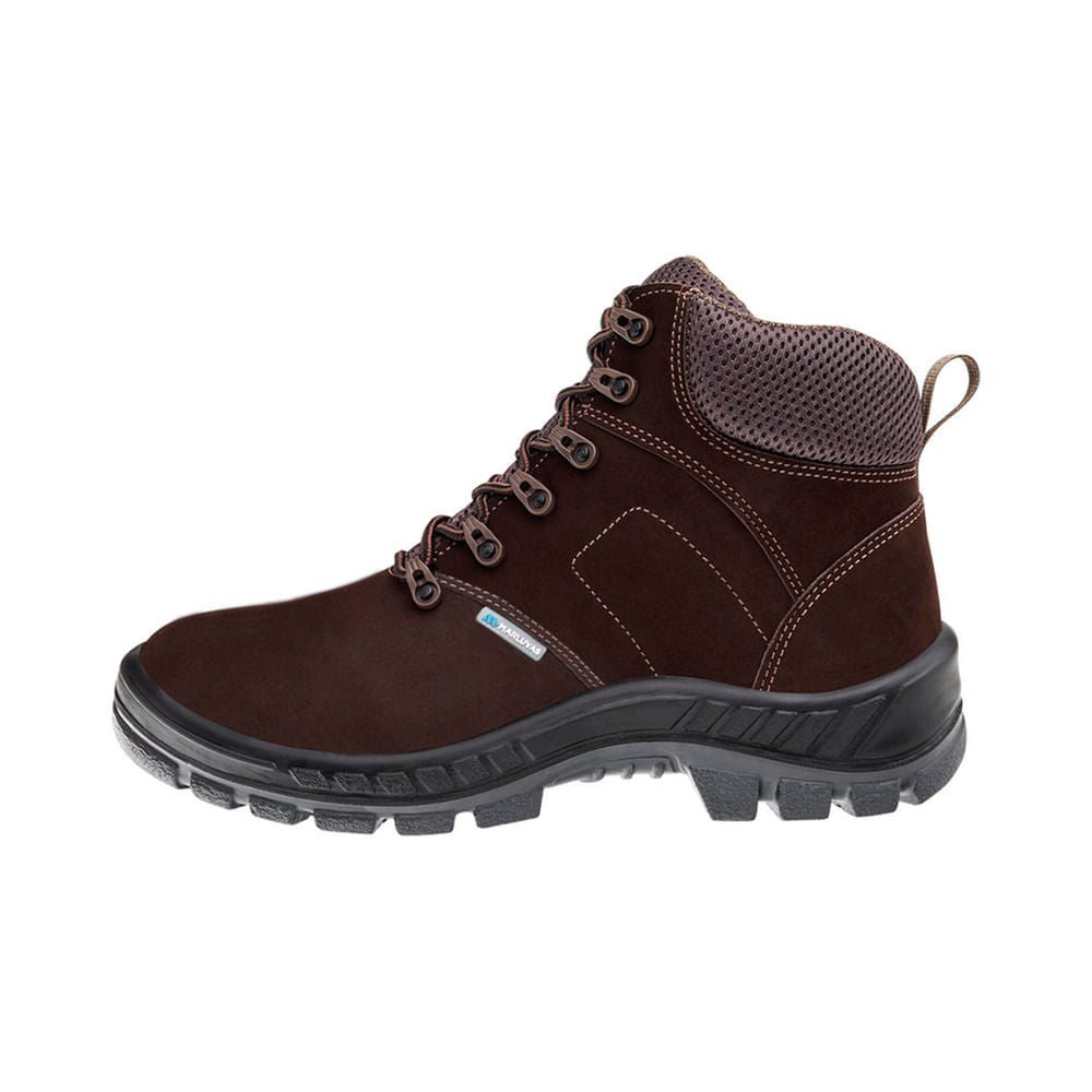 Bota de Camurça Bico Plástico Nubuck N40 Café CA13808 Marluvas