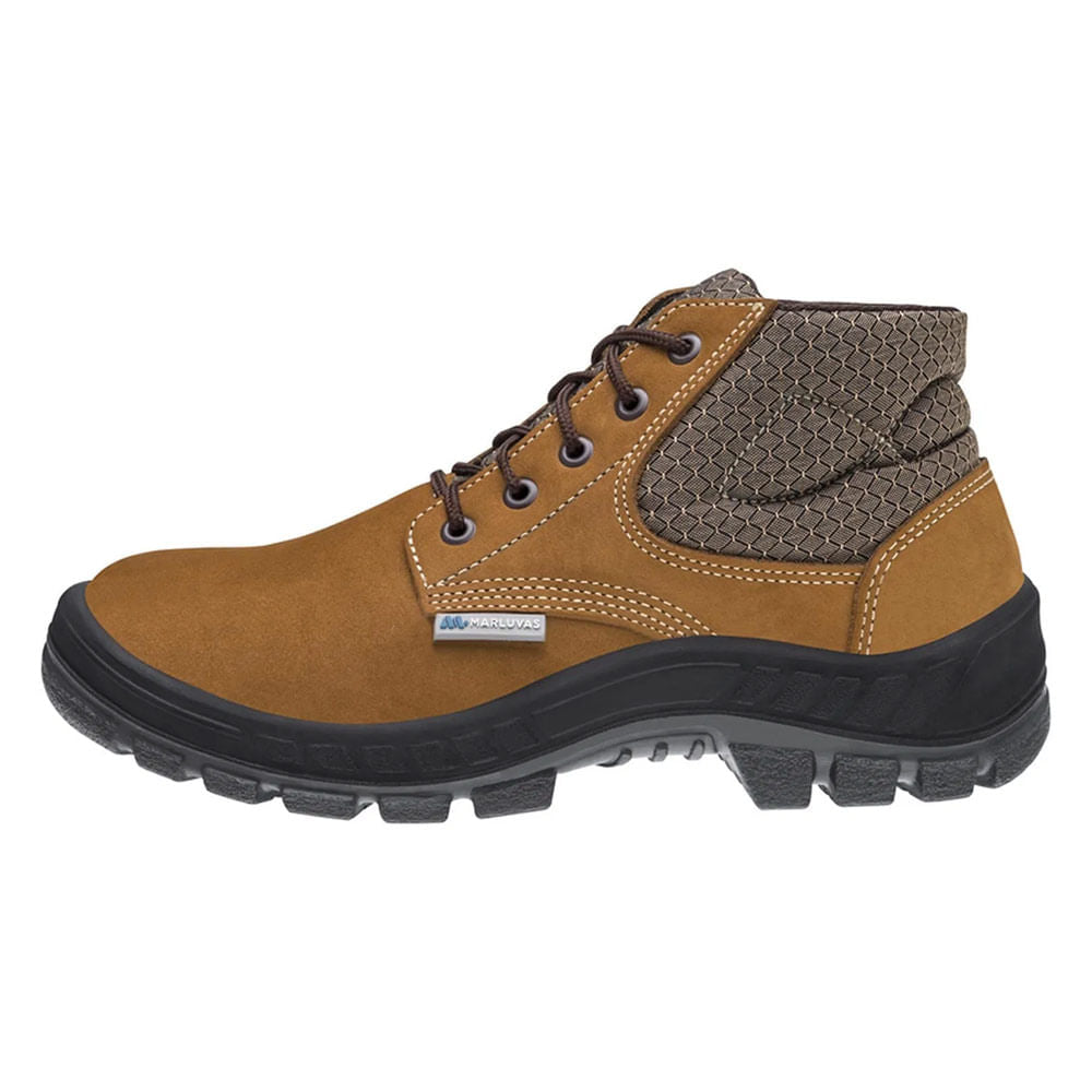 Bota Camurça Bico Plastico Com Cadarço Castor N°43 Marluvas