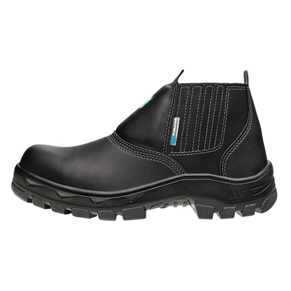 Bota Microfibra com Elástico Composity N43 Preto ca34549 MARLUVAS