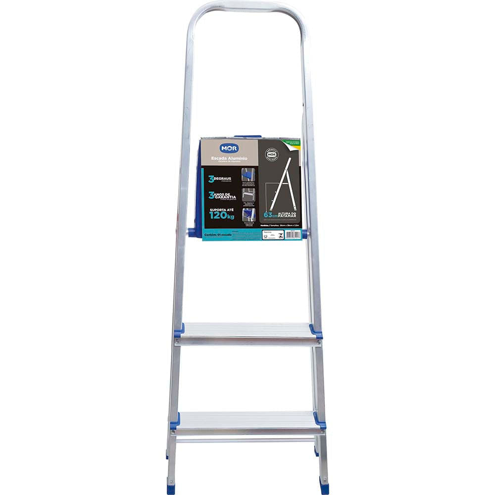 Escada Cavalete em Aluminio 68cm 3D MOR