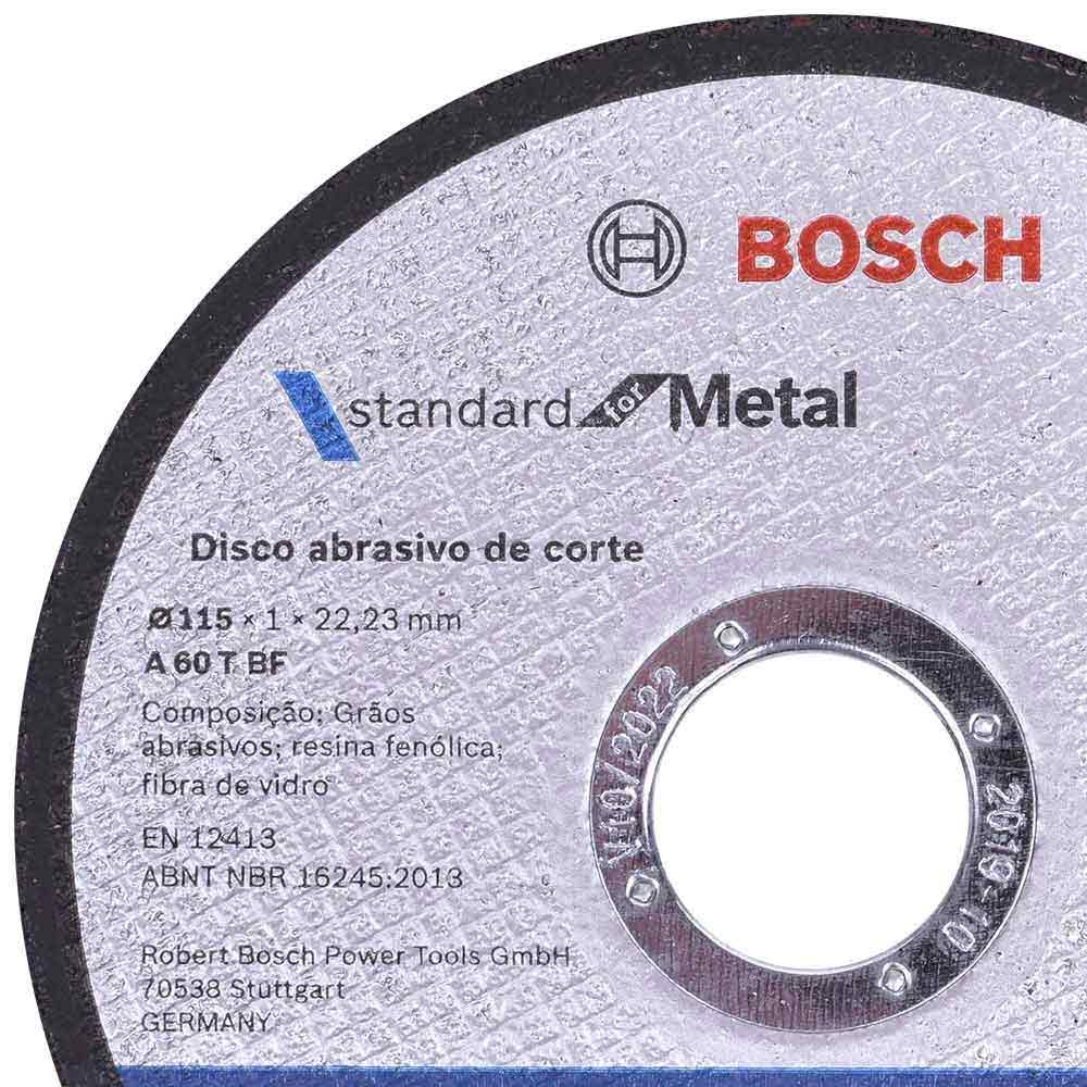 Disco de Corte Bosch 4.1/2" A60T BF para Metal e Inox