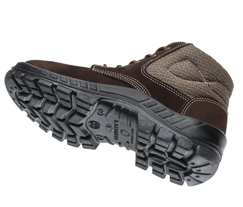 Bota de Camuçar Bico Plástico Nubuck N38 Café CA13808 Marluvas