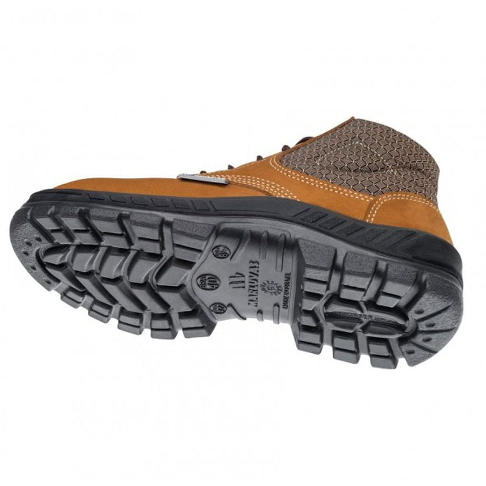 Bota de Segurança Camurça Bico de Pástico Castor N37 Ca13808 Marluvas