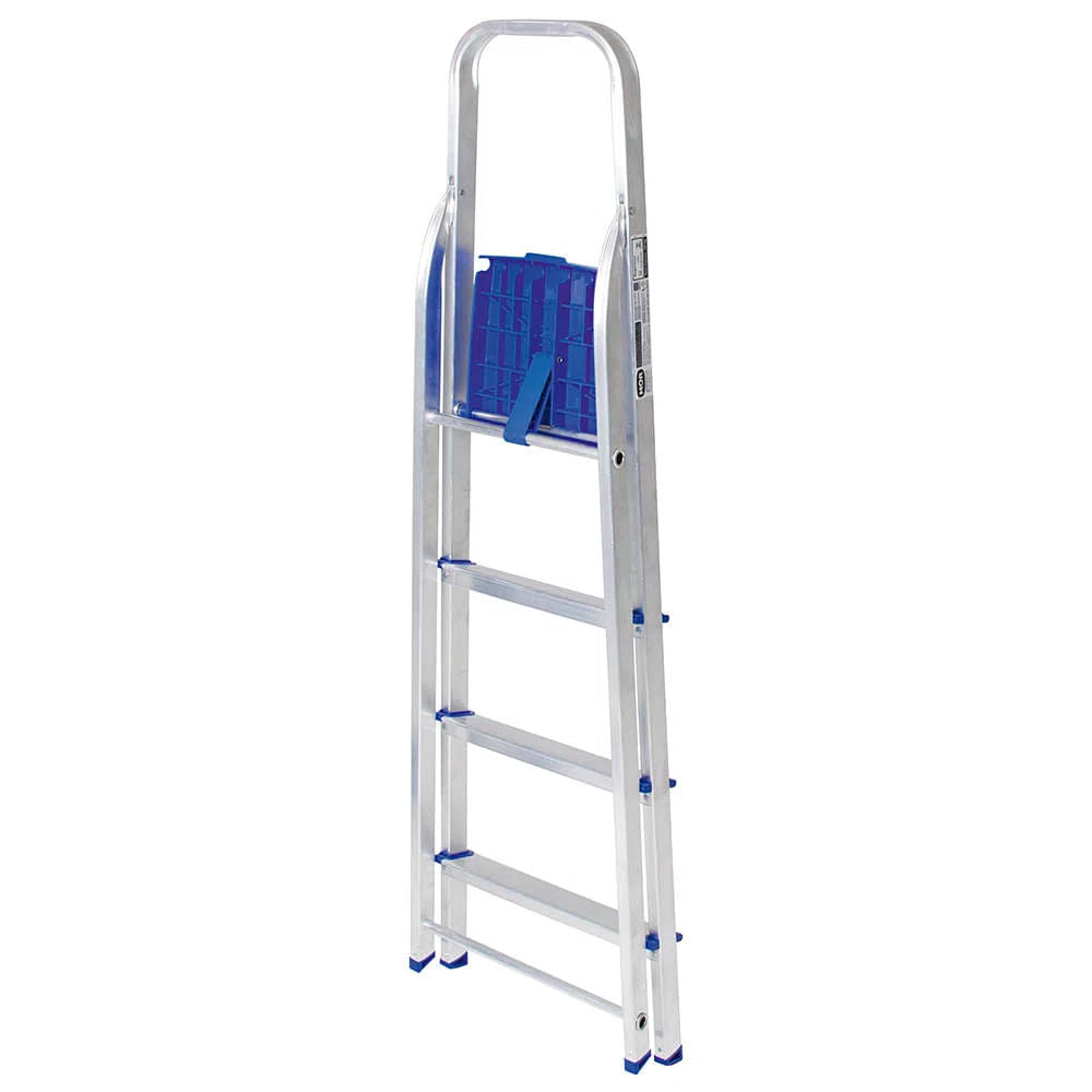 Escada Cavalete Aluminio 4 Degraus Mor
