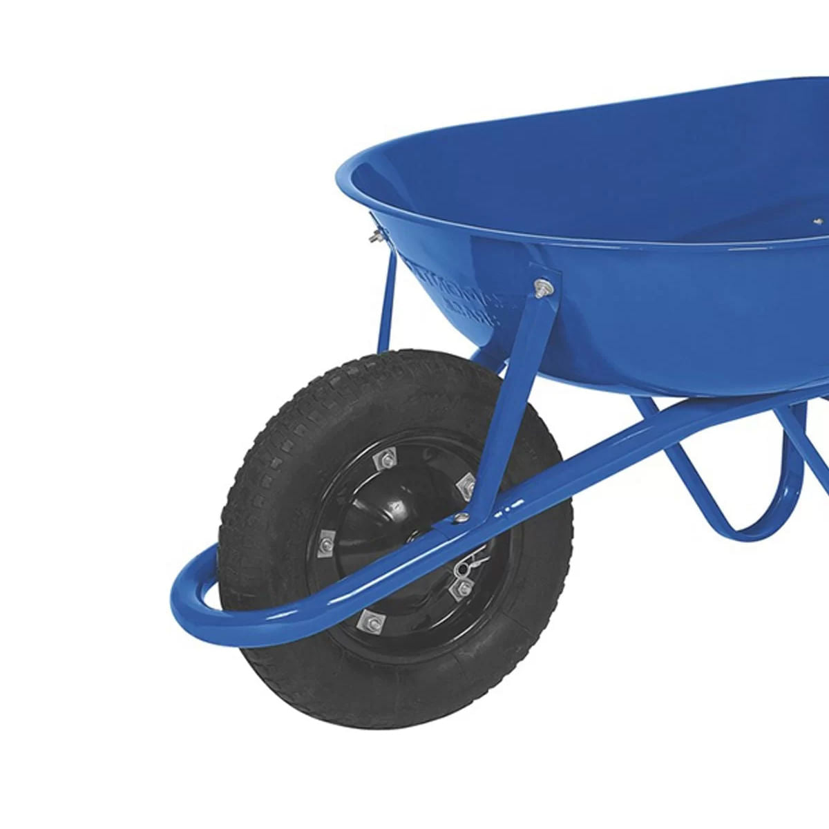Carro de Mão Caçamba Rasa Completo 50L Azul Tramontina
