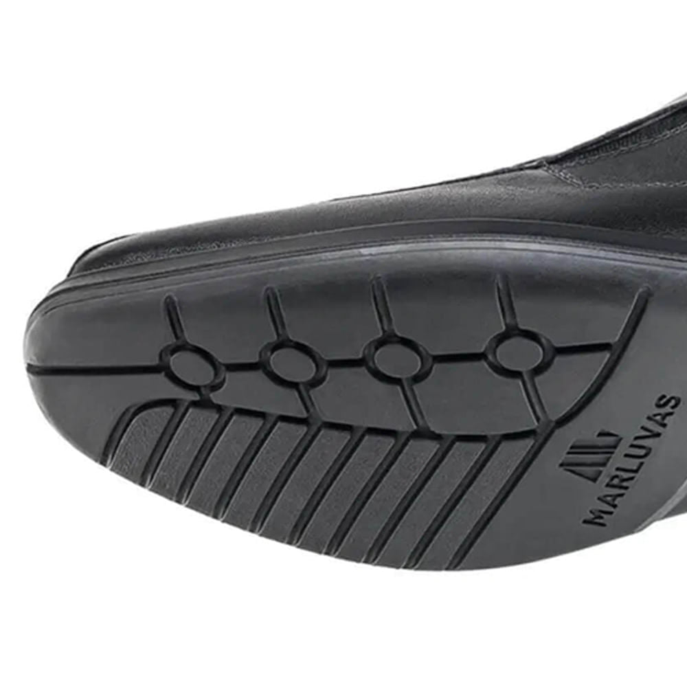 Sapato Social em Elástico PU N41 Preto ca41864 MARLUVAS