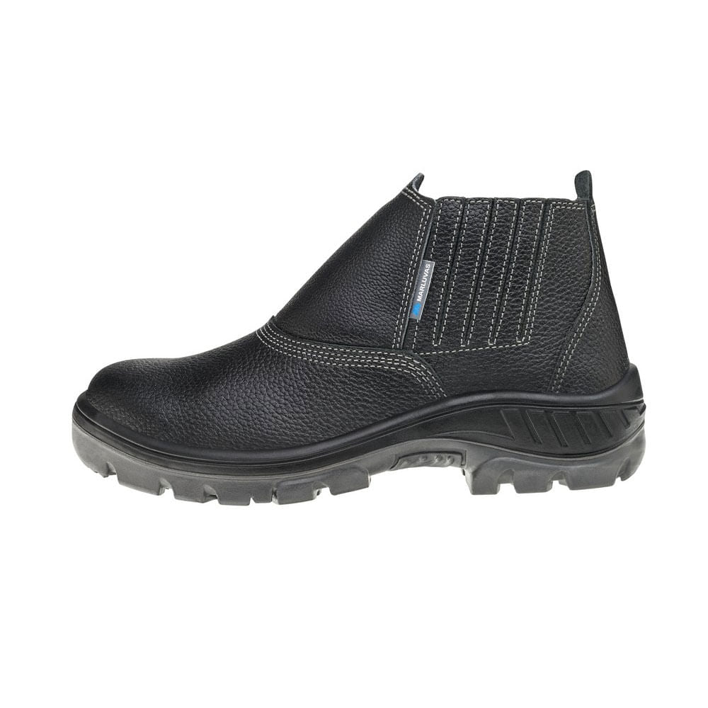 Bota Vaqueta Bico de Aço sem Cadarço PU N42 ca41429 MARLUVAS