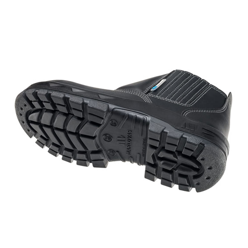 Bota Microfibra com Elástico Composity N43 Preto ca34549 MARLUVAS