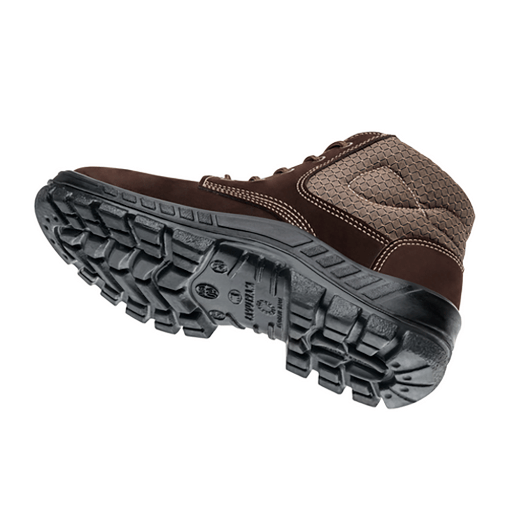 Bota Camurça Bico Plastico Café Nº42 Marluvas