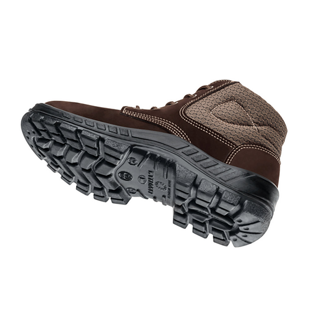 Bota Camurça Bico Plastico Café Nº42 Marluvas
