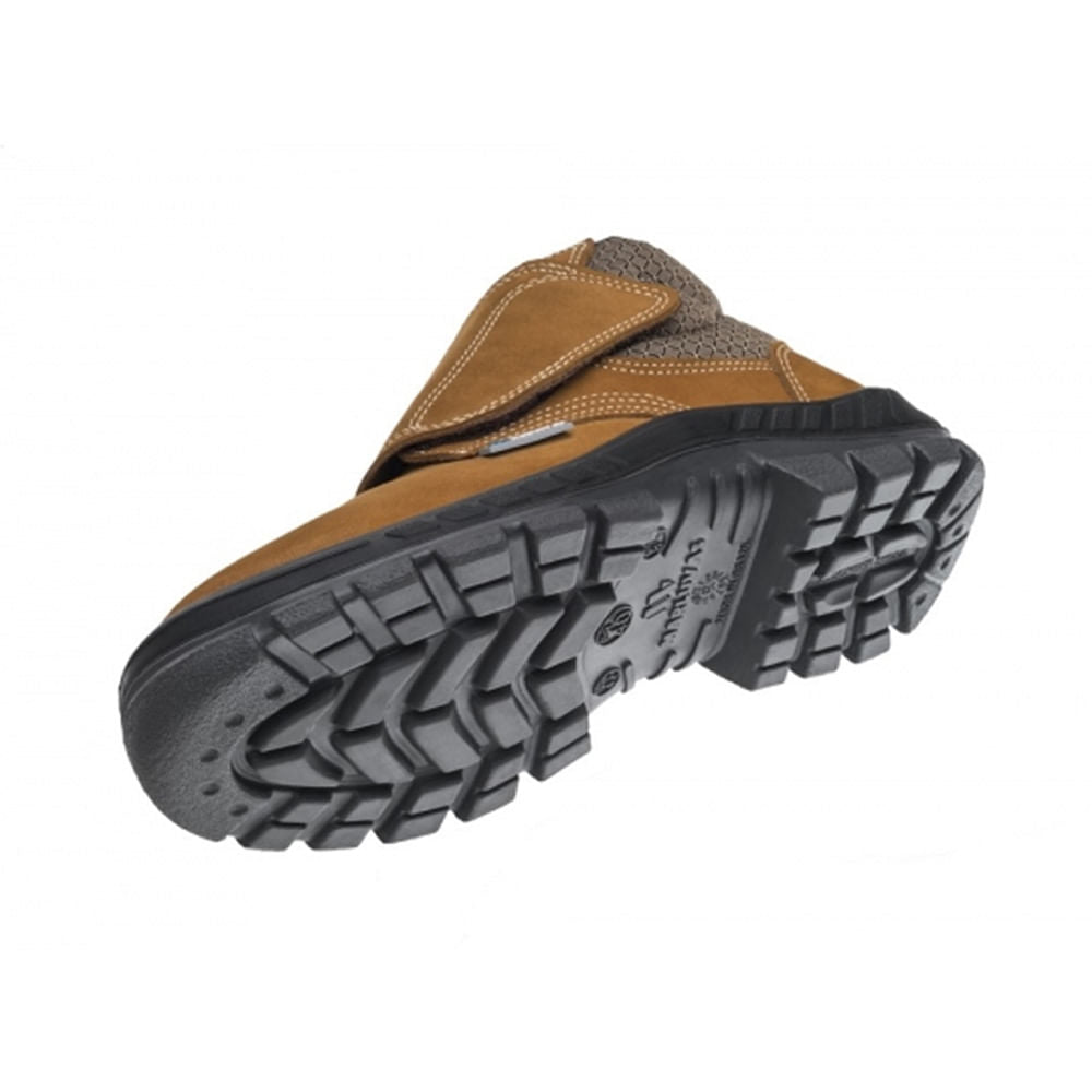 Bota Camurça Bico Plástic com Velcro N42 Castor ca43273 MARLUVAS