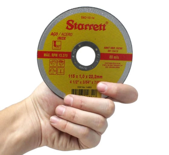 Disco Corte 04.1/2"" 115,0x1,0x22,2 Starrett