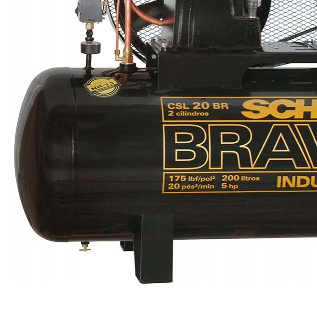 Compressor Ar AL CSL-20/200 Bravo Trifásico 220/380 Schulz