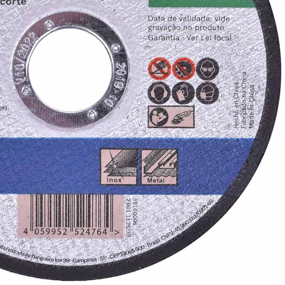 Disco de Corte Bosch 4.1/2" A60T BF para Metal e Inox