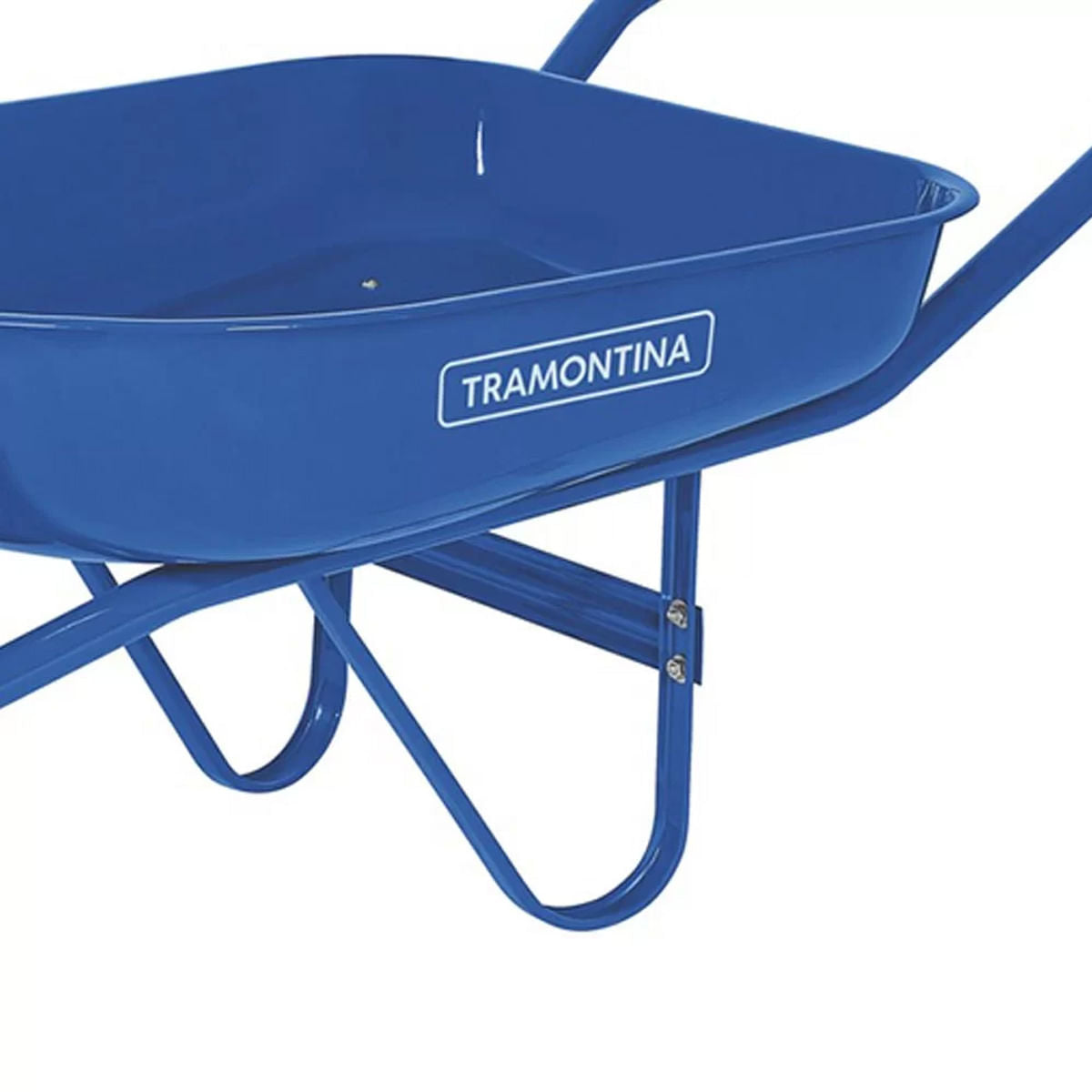 Carro de Mão Caçamba Rasa Completo 50L Azul Tramontina