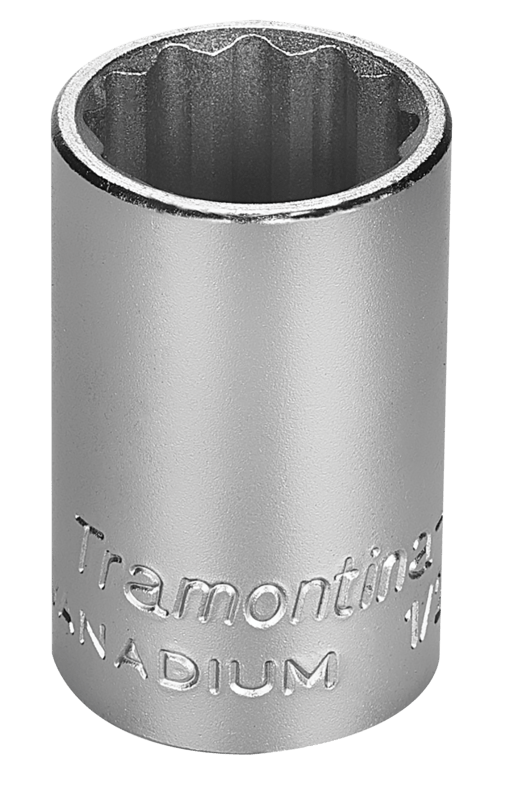 Soquete Estriado Em Aco 17mm - Encaixe 1/2"" Tramontina Pro
