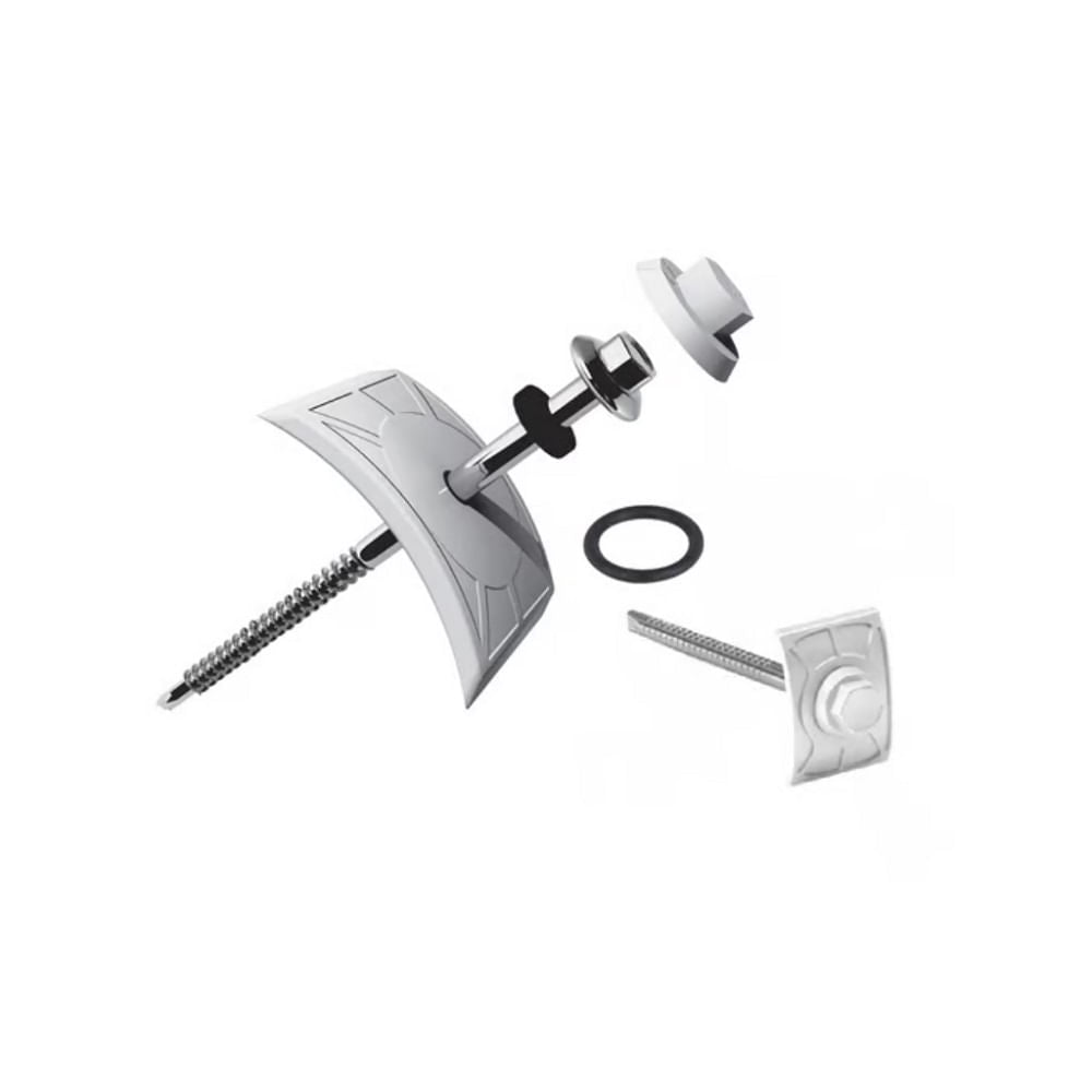 Kit Para Telha Pvc 2 Veda/Fixa Concreto Com 10UN Precon