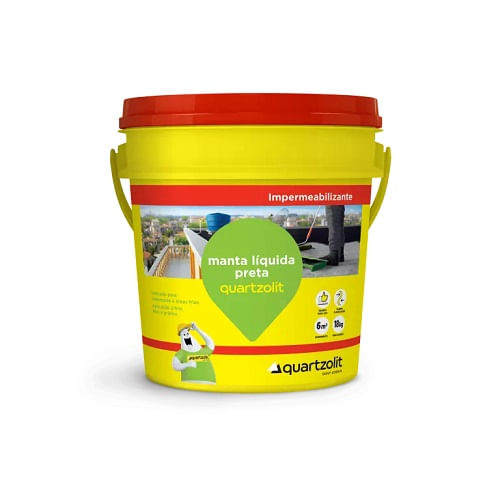 Impermeabilizante Quartzolit 03,6LTS Manta Liquida Preto