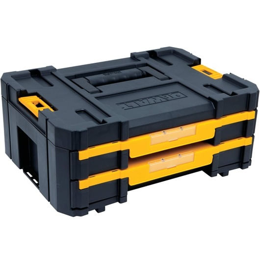 Caixa Ferramenta Organizadora 2 Gaveta TSTAK N4 16,5' Dewalt