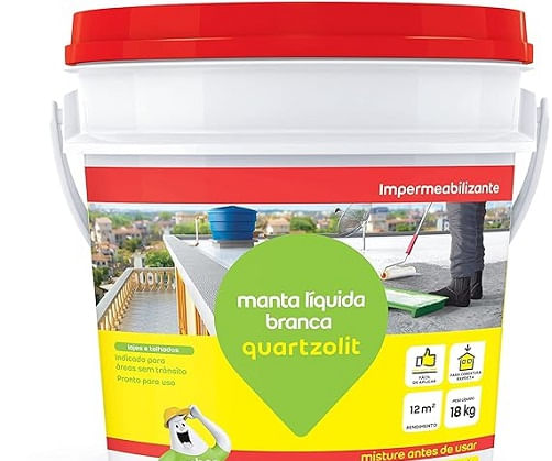 Impermeabilizante Quartzol 18KG Manta Liquida Branca