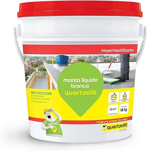 Impermeabilizante Quartzol 18KG Manta Liquida Branca